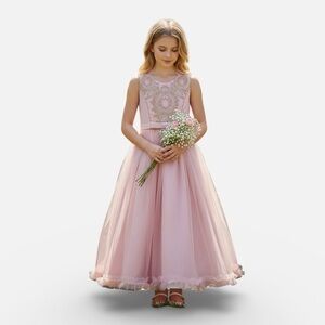 Elegant Pink Party Dress